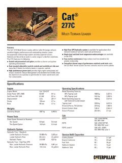 cat skid steer 277c specs|cat 277c engine specs.